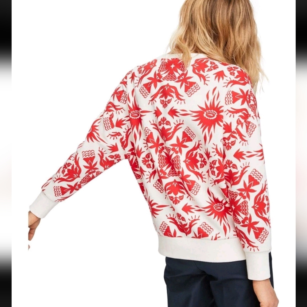 Scotch & Soda Graphic Sweatshirt Scandinavian Hex Floral Design Size XS - Picture 3 of 8